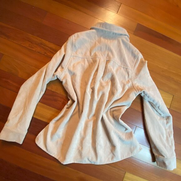 Ribbed Beige Flannel size Small - Picture 7 of 8